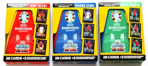 Topps Match Attax Euro 2024 Trading Cards - Set 3 Mini Tins komplett NEU von Match Attax