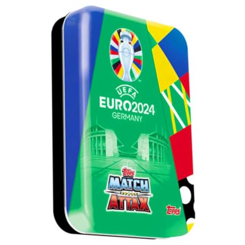 Topps UEFA Euro 2024 Germany Match Attax Karten - EM Sammelkarten - 1 Mini TIN Grün von Match Attax