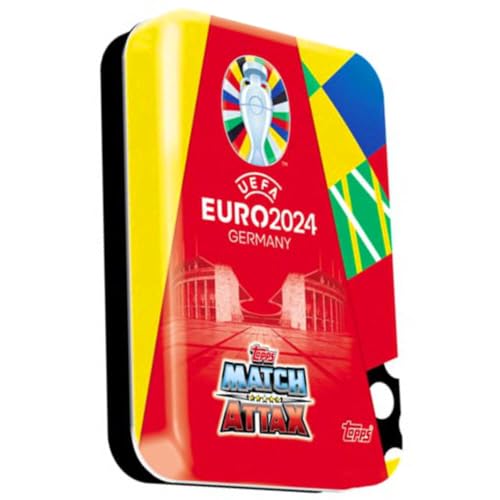 Topps UEFA Euro 2024 Trading Cards Germany Match Attax Karten - EM Sammelkarten - 1 Mini TIN Rot von Match Attax
