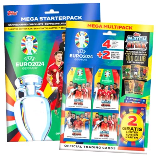 Topps UEFA Euro 2024 Trading Cards Germany Match Attax Karten - EM Sammelkarten - 1 Starter + 1 Ultra Multipack von Match Attax