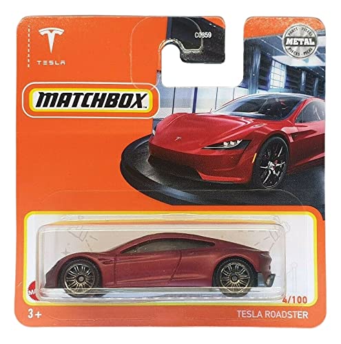 Matchbox - Tesla Roadster - dunkelrot - MBX 4/100 - GXM41 - Short Card - Superfast - Lesney - Mattel 2021 Matchbox - Tesla Roadster - dunkelrot - MBX 4/100 - GXM41 - Short Card - Superfast - Lesney - Mattel 2021 von Matchbox