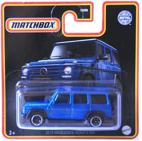 Matchbox - 2015 Mercedes-Benz G 500 - MBX - HJF43 - Short Card - blau metallic - Superfast Lesney - Mattel 2021 von Matchbox Metal