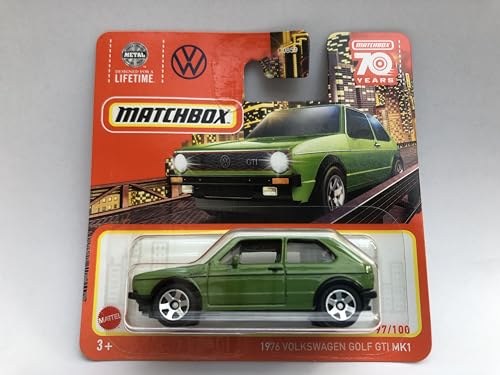 2023 Matchbox 1976 Volkswagen Golf GTi MK1 Grün 97/100 (kurze Karte) HLC96 von Matchbox Metal