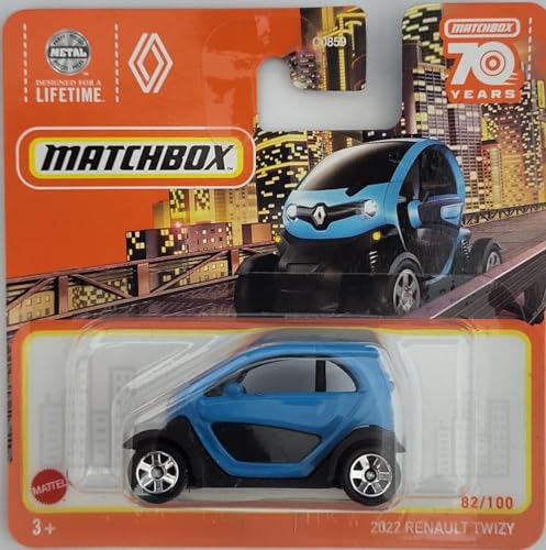 2023 Matchbox 2022 Renault Twizy Blue 82/100 (Kurze Karte) HLC61 von Matchbox Metal