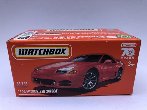 2023 Matchbox Power Grabs 1994 Mitsubishi 3000GT Rot 68/100 HLD83 von Matchbox Metal