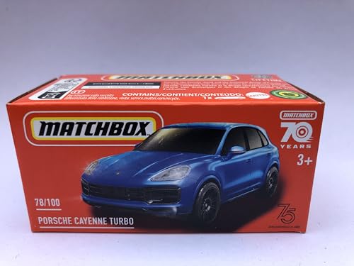 2023 Matchbox Power Grabs Porsche Cayenne Turbo Metallic Blue 78/100 HLF04 von Matchbox Metal