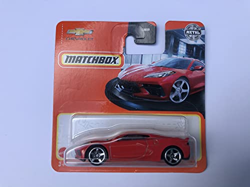 Matchbox 2021 40/100 2020 Corvette C8 rot (kurze Karte) von Matchbox Metal