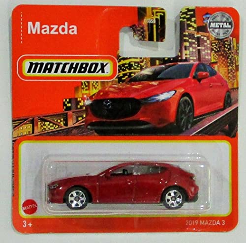 Matchbox 2021 Mazda 2019 Mazda 3 Rot (kurze Karte) von Matchbox Metal