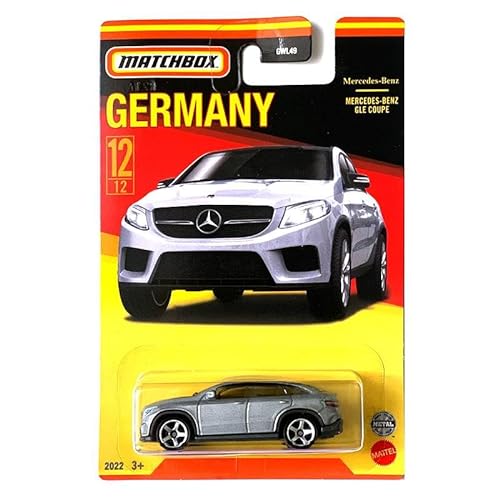Matchbox 2022 Best of Germany Mercedes Benz GLE Coupe Silber 12/12 (Lange Karte) HFH55 von Matchbox Metal