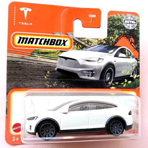 Matchbox 2022 Tesla Model X Weiß 59/100 (Kurze Karte) HFR40 von Matchbox Metal