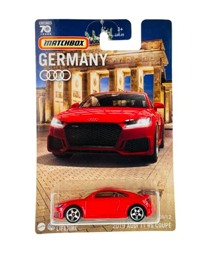Matchbox Deutschland 70 Jahre 2019 Audi TT RS Coupe rot 9/12 (lange Karte) HPC64 von Matchbox Metal