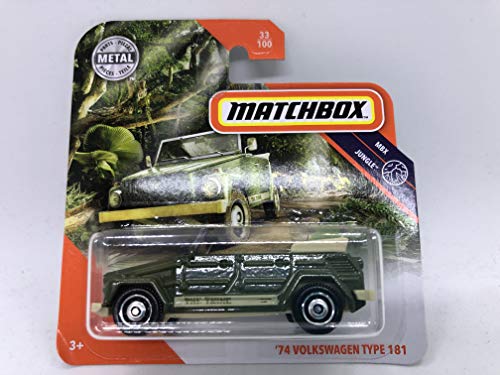 Matchbox Metal 33/100 '74 Volkswagen Typ 181 Grün (Kurzkarte) MBX Jungle von Matchbox Metal