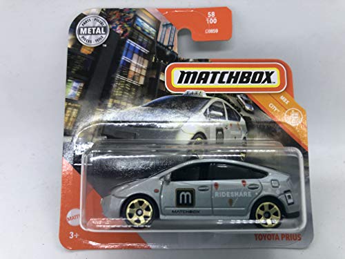 Matchbox Metal 58/100 Toyota Prius Metallic Silber (kurze Karte) MBX City von Matchbox Metal