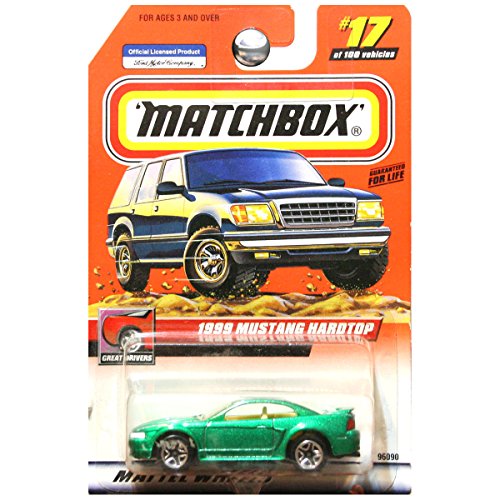 1999 Ford Mustang Hardtop (Green Metalflake) Matchbox Great Drivers Series #17 by Mattel von Matchbox