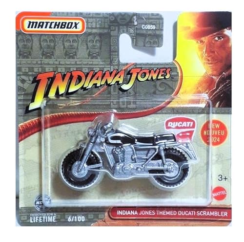 C0859 Matchbox 1:64 Single Cars Indiana Jones Ducati Scrambler HVN38 von Matchbox