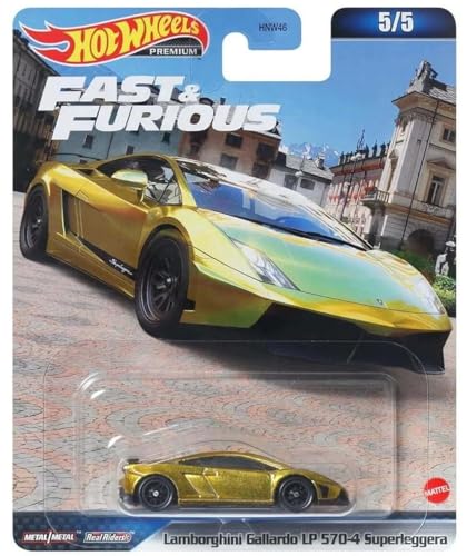 Hot Wheels Premium Fast and Furious Lamborghini Gallardo LP 570-4 Superleggera (Gold) von Matchbox