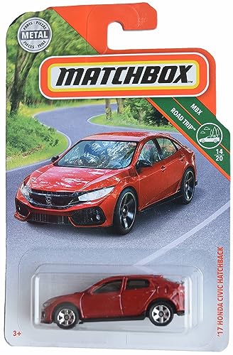 Matchbox '17 Honda Civic Schrägheck, Road Trip 14/20 [rot] von Matchbox