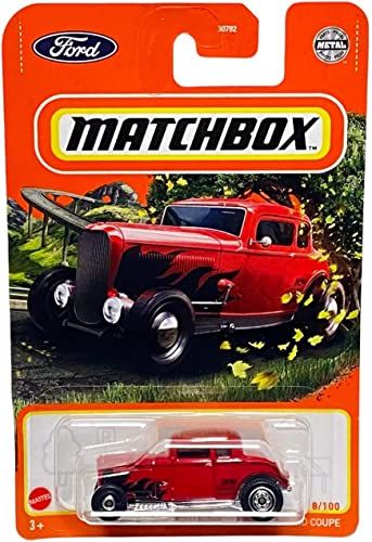 Matchbox 1932 Ford Coupe 8/100 (Red) rot von Matchbox