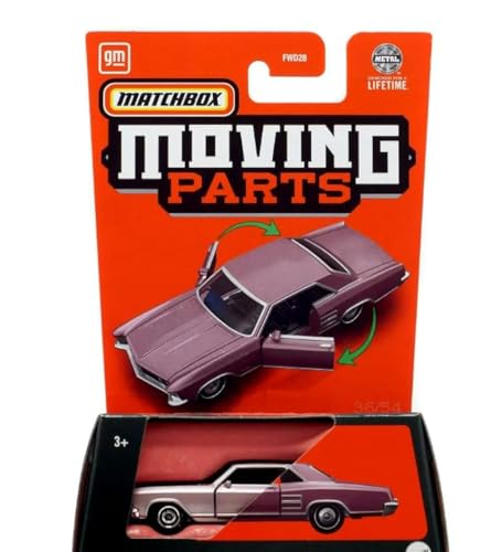 Matchbox 1964 Buick Riviera Pink Moving Parts 1:64 Diecast Car Matchbox 1964 Buick Riviera Pink Moving Parts 1:64 Diecast Car von Matchbox