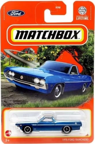 Matchbox 1970 Ford Ranchero, Maßstab 1:64, Druckguss-Fahrzeug, Blau, 83/100 Matchbox 1970 Ford Ranchero, Maßstab 1:64, Druckguss-Fahrzeug, Blau, 83/100 von Matchbox