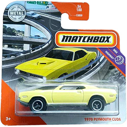 Matchbox 1970 Plymouth Cuda MBX Highway 56/100 2020 Short Card von Matchbox