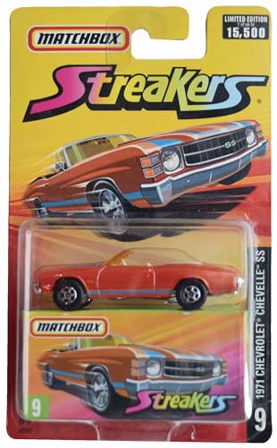 Matchbox 1971 Chevrolet Chevelle SS, Streakers #9 [Orange] von Matchbox