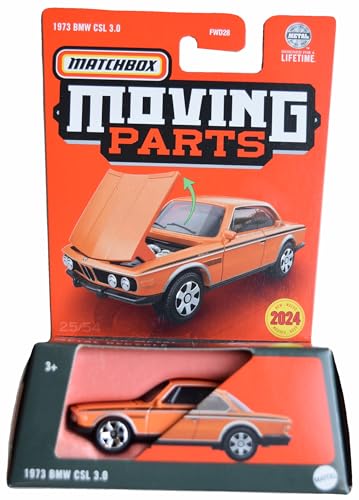 Matchbox 1973 BMW CSL 3.0, Moving Parts [Orange], FWD28 von Matchbox