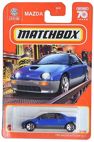 Matchbox 1992 Mazda Autozam AZ-1, Blau 3/100 von Matchbox