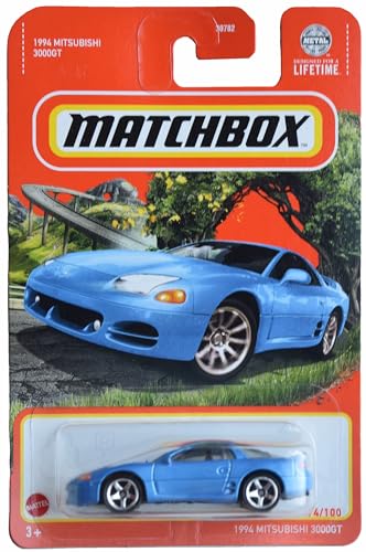 Matchbox 1994 Mitsubishi 3000GT, Blau 74/100 von Matchbox