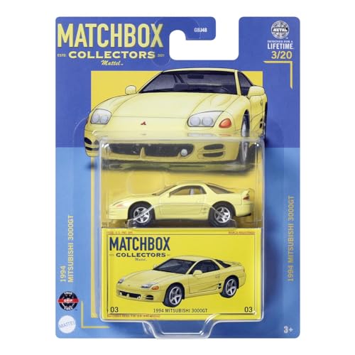 Matchbox 1994 Mitsubishi 3000GT, Sammler [Gelb] 3/20 von Matchbox