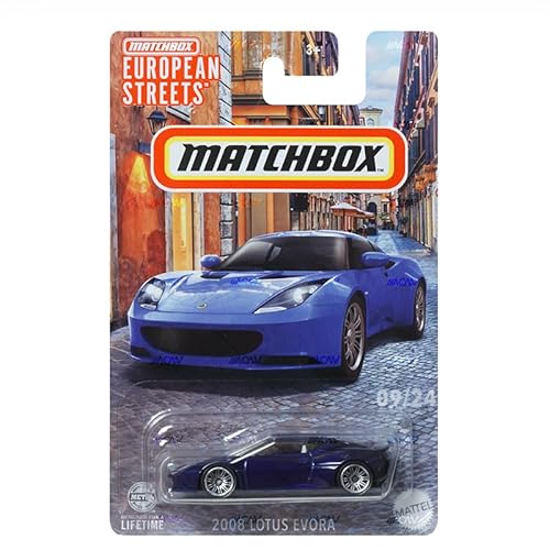 Matchbox 2008 Lotus Evora Blue 09/24 1:64 Die-Cast Car European Streets Series von Matchbox