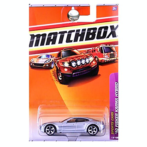 Matchbox 2010-1/100 Sports Cars '10 Fisker Karma Hybrid SILVER 1:64 Scale by Matchbox von Mattel