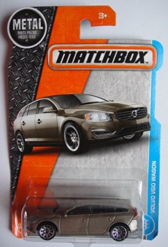 Matchbox 2017 MBX Adventure City Volvo V60 Wagon 14/125, Hellbraun von Matchbox