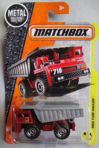 Matchbox 2017 MBX Construction MBX Turf Hauler (Muldenkipper) 45/125, Kastanienbraun und Grau von Matchbox