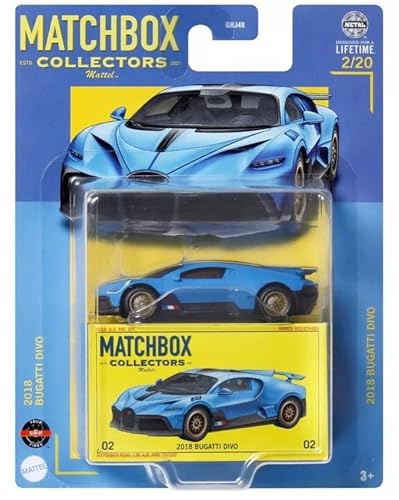 Matchbox 2018 Bugatti Divo, Sammler 2/20 [Blau] von Matchbox
