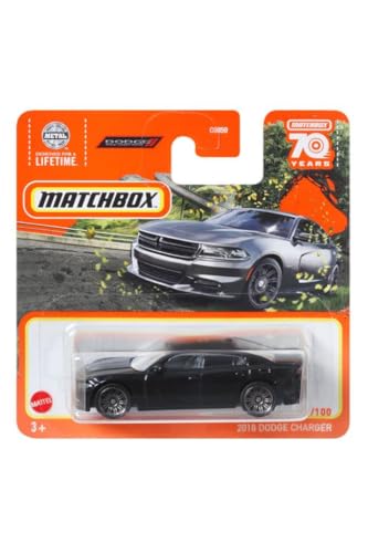Matchbox 2018 Dodge Charger, Metal Parts 13/100 [Schwarz] von Matchbox