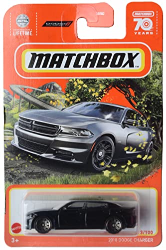 Matchbox 2018 Dodge Charger, Metallteile 13/100 [schwarz] von Matchbox