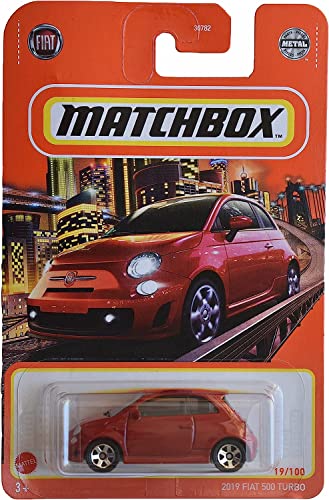 Matchbox 2019 Fiat 500 Turbo, [rot] 19/100 von Matchbox
