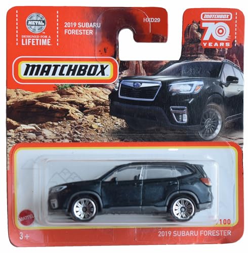 Matchbox 2019 Subaru Forester Black 88/100 Short Card von Matchbox