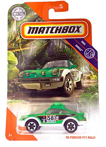 Matchbox 2020 MBX Jungle 66/100 - '85 Porsche 911 Rally (grün) von Matchbox