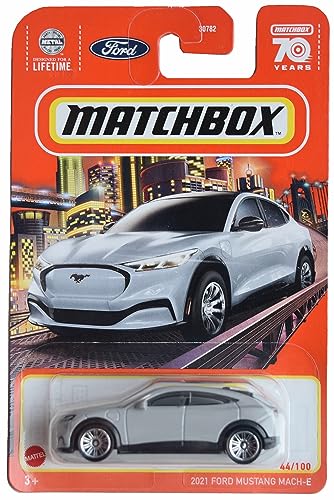 Matchbox Mustang Mach E 2021, Silber, Auto, Kinder (1-12 Jahre), Unisex, Tragbar, Kunststoff, 1 stück Matchbox Mustang Mach E 2021, Silber, Auto, Kinder (1-12 Jahre), Unisex, Tragbar, Kunststoff, 1 stück von Matchbox