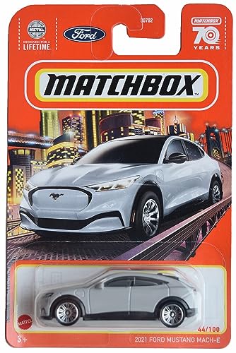 Matchbox 2021 Ford Mustang Mach E, Silber 44/100 von Matchbox