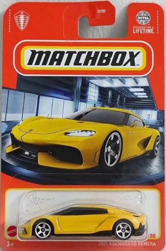 Matchbox 2021 Koenigsegg Gemera 74/100 (Gelb) von Matchbox