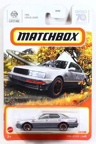 Matchbox 2023 #093 1994 Lexus LS400 Silber Modellauto, Realistische Autos, Maßstab 1:64, 7,6 cm, für Sammler und Hobbyisten, Unisex, ab 3 Jahren von Matchbox