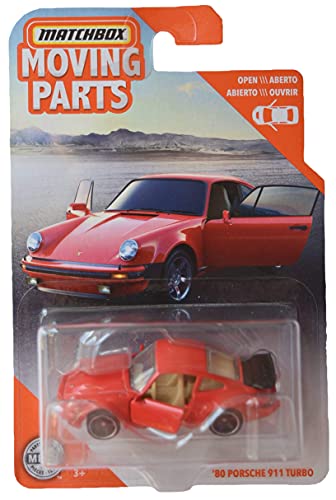 Matchbox 80 Porsche 911 Turbo, [rot] Moving Parts Serie von Matchbox