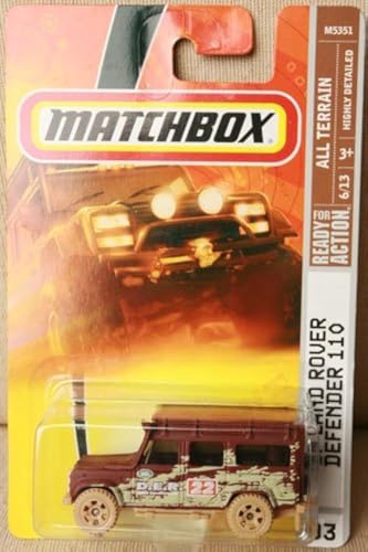 Matchbox 97 Land Rover Defender 110 Rusty Brown With Mud #93 1/64 Sammler von Matchbox