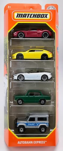 Matchbox Autobahn Express Fahrzeuge im Maßstab 1:64, 5 Stück Matchbox Autobahn Express Fahrzeuge im Maßstab 1:64, 5 Stück von Matchbox