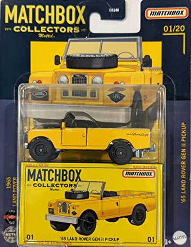 Matchbox Collectors Series Yellow 1965 Land Rover Gen II Pickup 1/20 von Matchbox