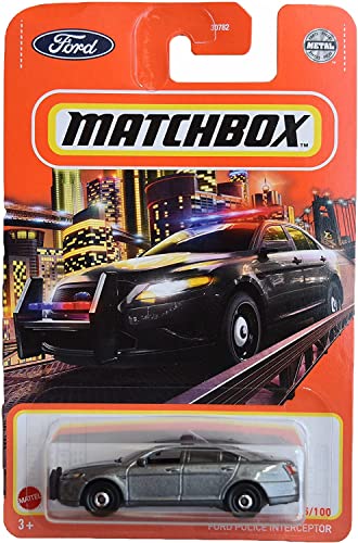Matchbox Ford Police Interceptor, [Gray] 95/100 grau von Matchbox