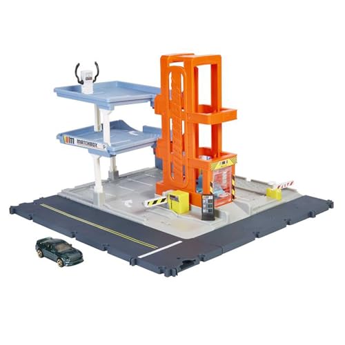 Matchbox HBL60 - Action Drivers Parkgarage Spielset mit 1 Fahrzeug, Spielzeug ab 3 Jahren von Matchbox